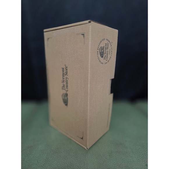 Vermont Country Store Navy Blue Suede Sheepskin Shearling Scuff Slippers 8M - Picture 5 of 5